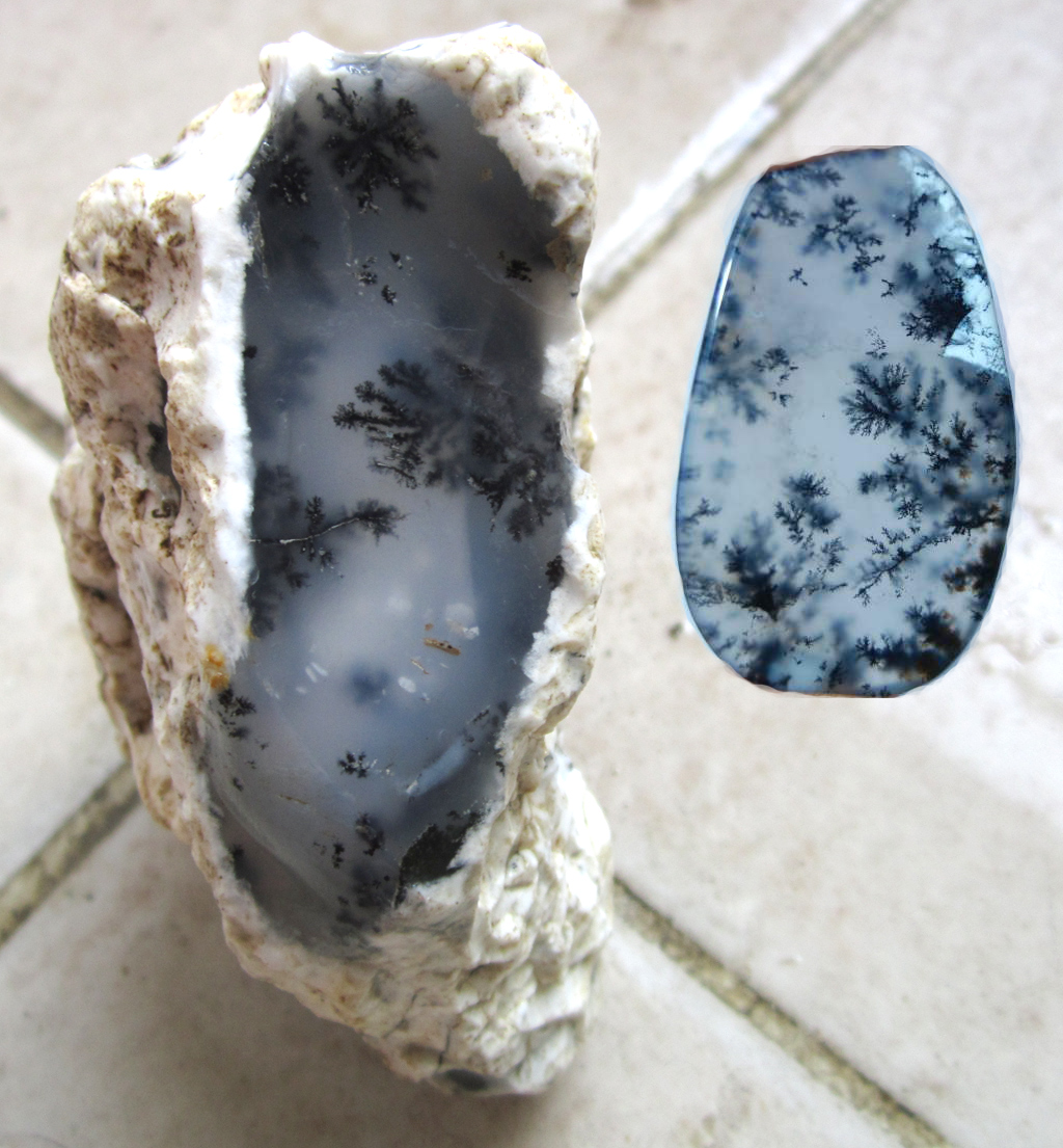 Dendrite Chalcedony Rough